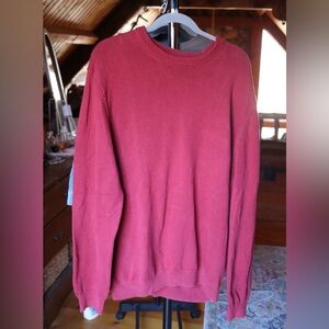 Brooks Brothers Men's Rich Red Crewneck Sweater